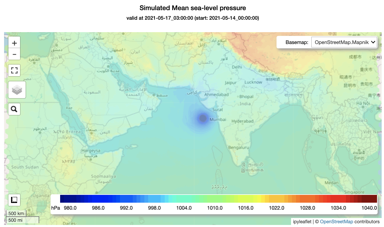 mslp contourf plot