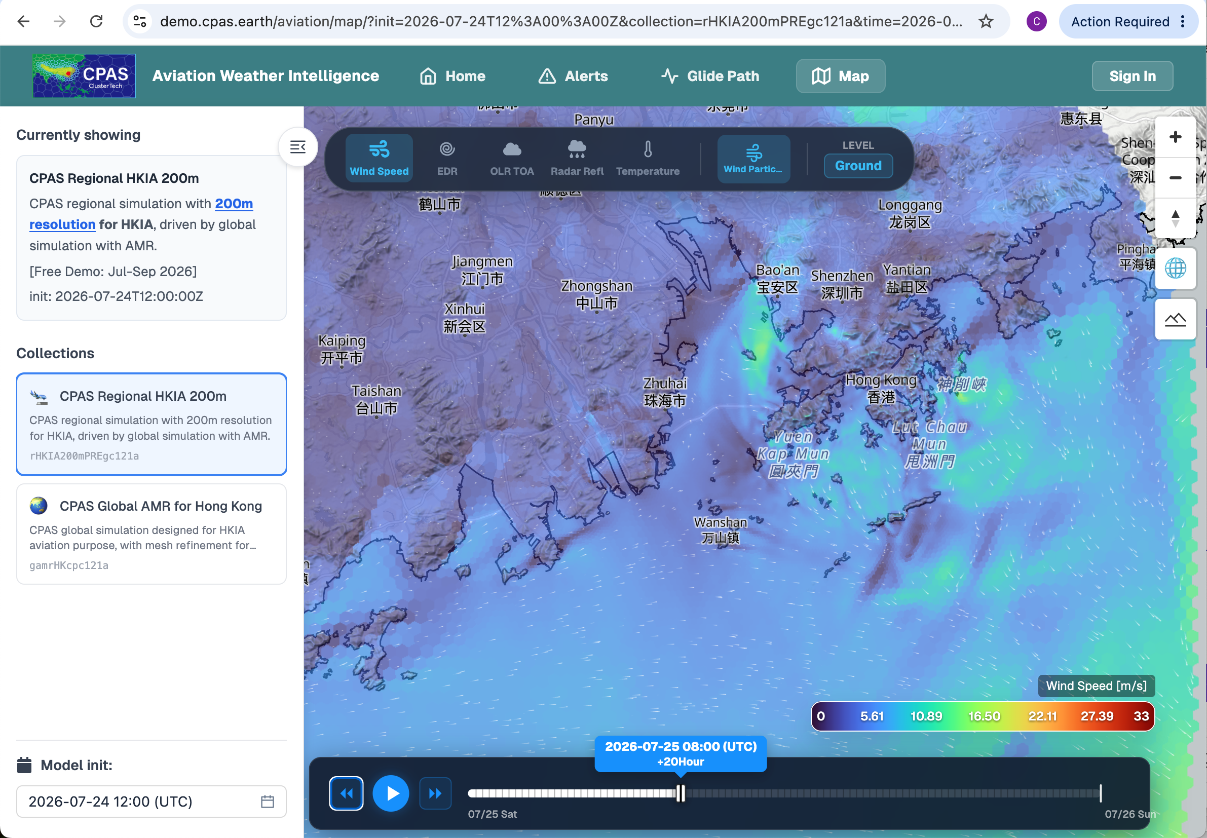 Windshear for TC Noul