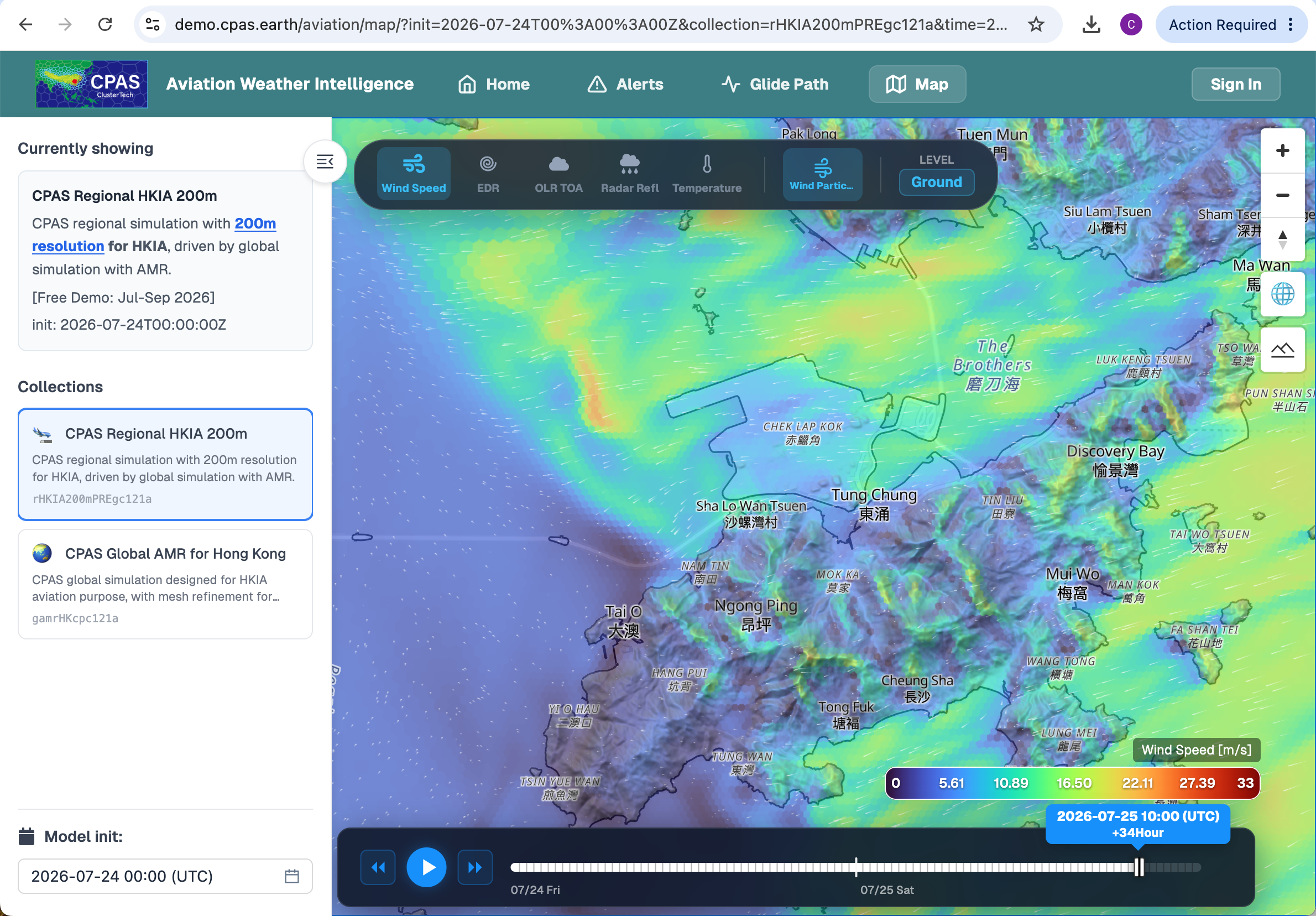 Windshear for TC Noul