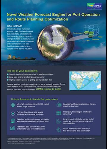 Novel Weather Forecast Engine for Port Operation and Route Planning Optimization